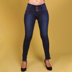 DIZZIO CIERRE BASTA DESHILACHADO JEANS 4 BOTON