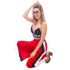 CHOCOLATE BROCHES PANTALON PALAZO URBANO MUJER