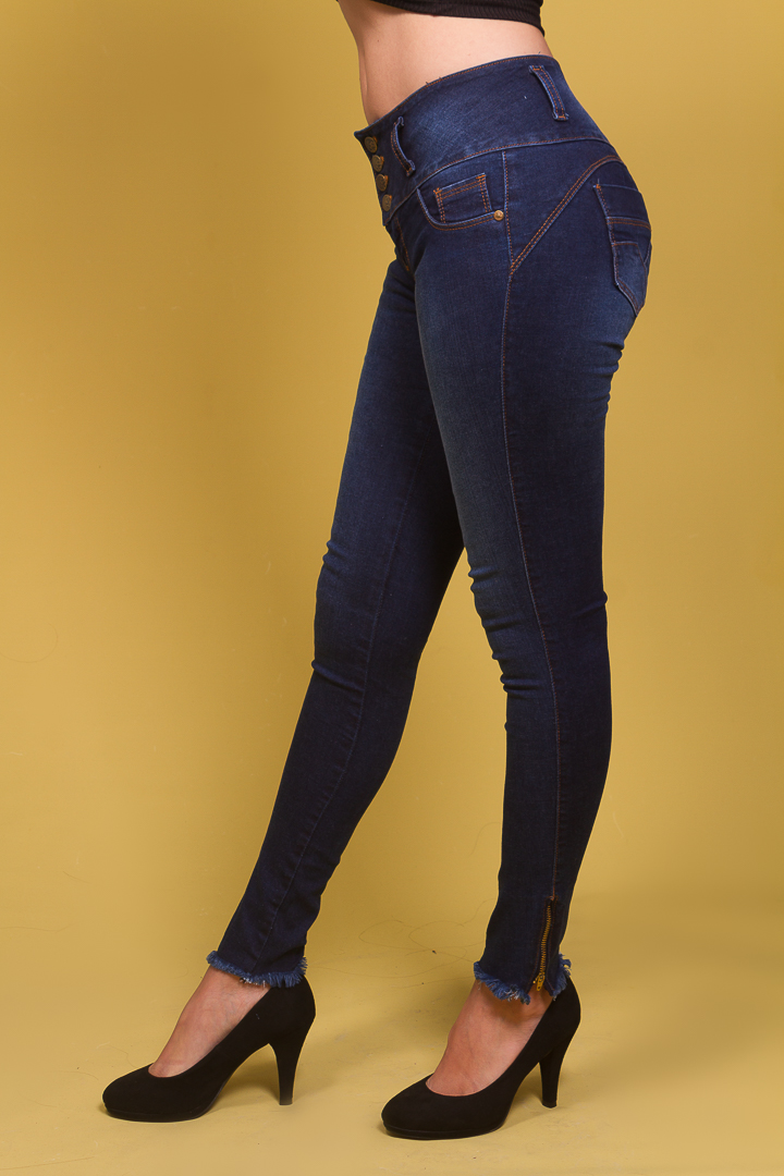 Pantalones Jeans DIZZIO CIERRE BASTA DESHILACHADO JEANS 4 BOTON